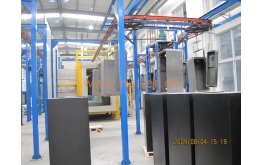 钣金柜体喷粉出产线